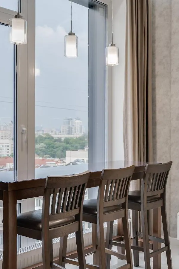 קייב Luxurious Apartment With Panoramic View In The Historic Center אוקראינה
